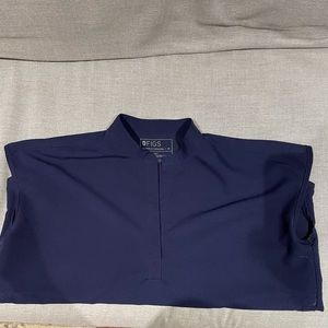 Figs mandarin collar top medium